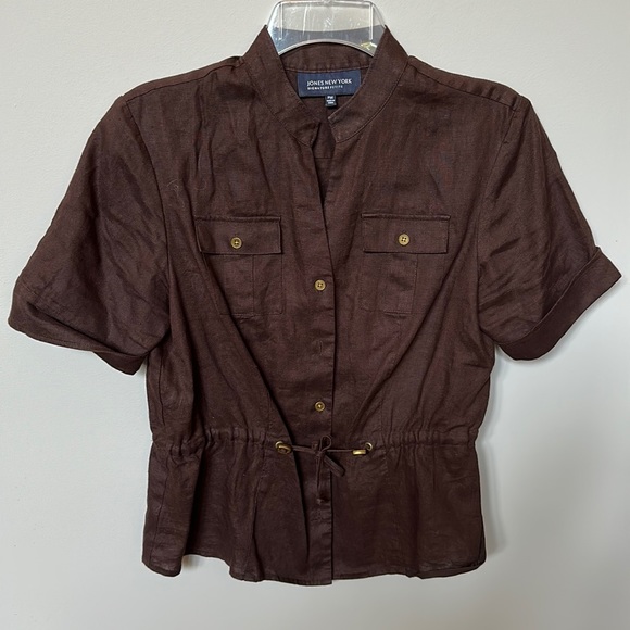 Jones New York linen top - Picture 1 of 4